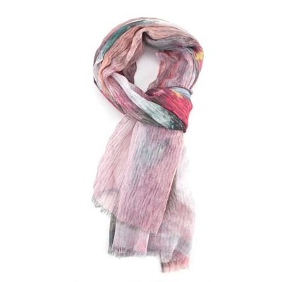 Pink Tone Abstract Scarf
