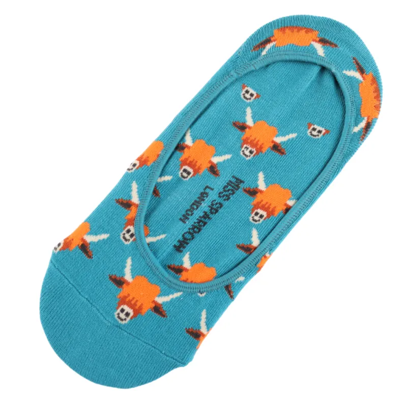 Highland Cow Invisible Socks