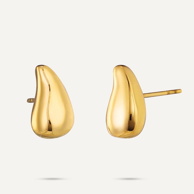 Mini Teardrop Earrings - Gold