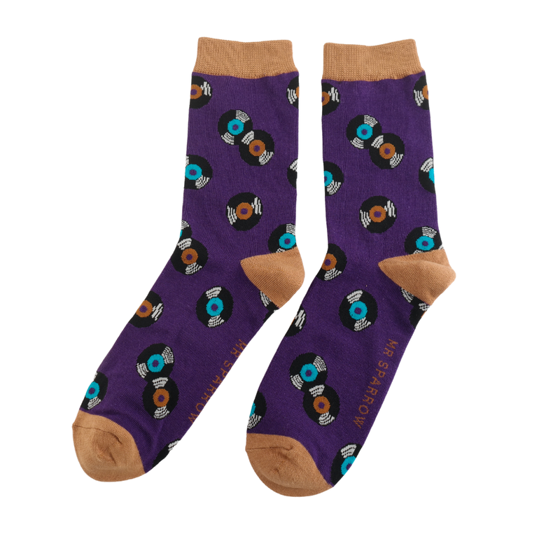 Vintage Vinyl Bamboo Socks