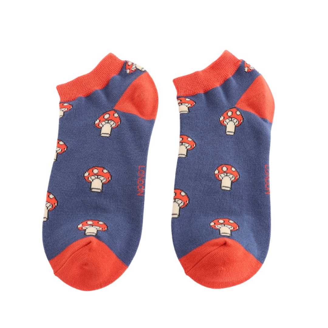 Mushroom Bamboo Trainer Socks