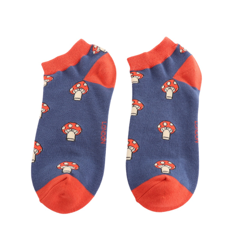 Mushroom Bamboo Trainer Socks