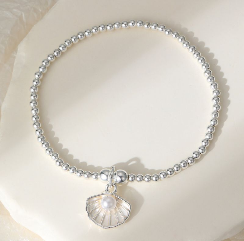 Shell Faux Pearl Bracelet