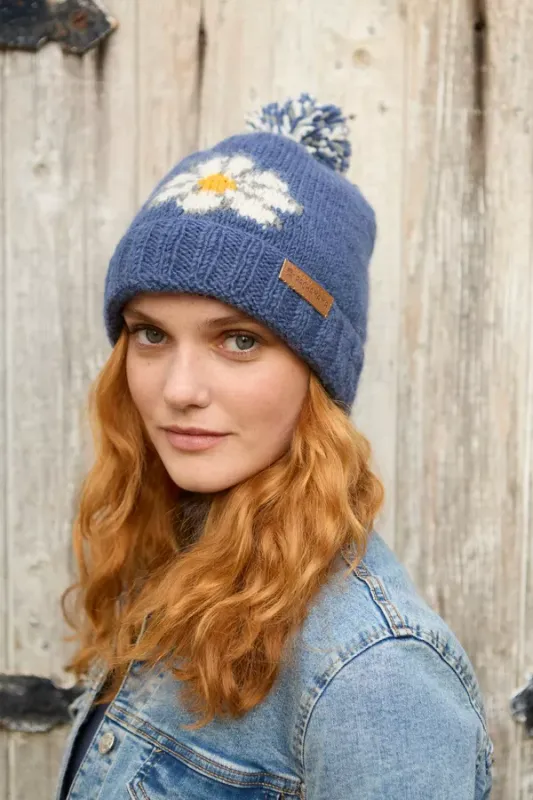 Daisy Bobble Beanie