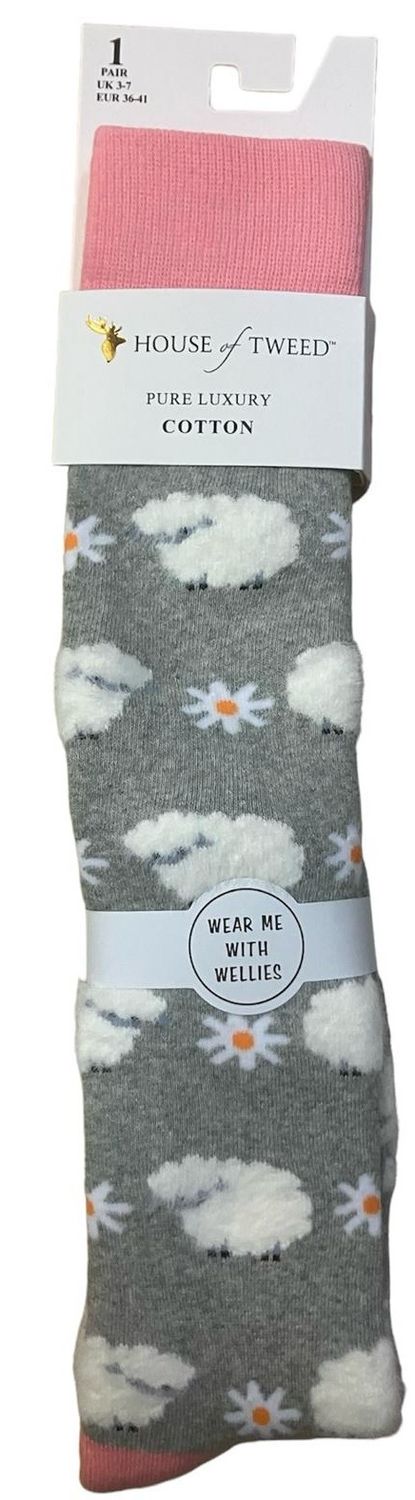 Faux Fur Detail Sheep Socks
