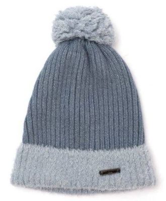 Special Offer - Two Tone Blue Pom Pom Hat