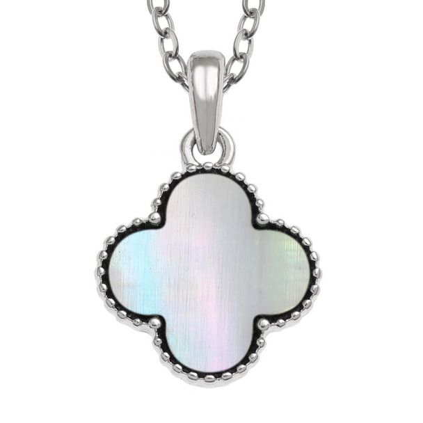 Quatrefoil Paua Shell Necklace