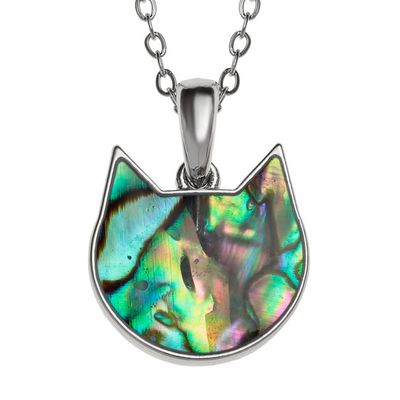 Cat Paua Shell Necklace