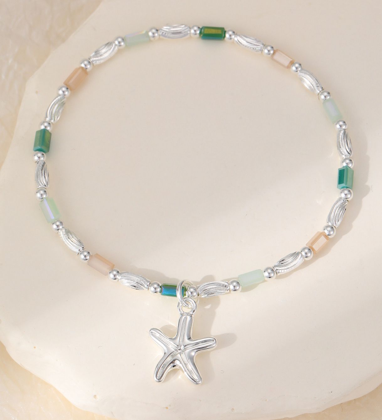 Starfish Green Tone Bracelet