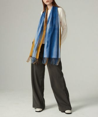 SPECIAL OFFER - Ombré Blue And Yellow Scarf