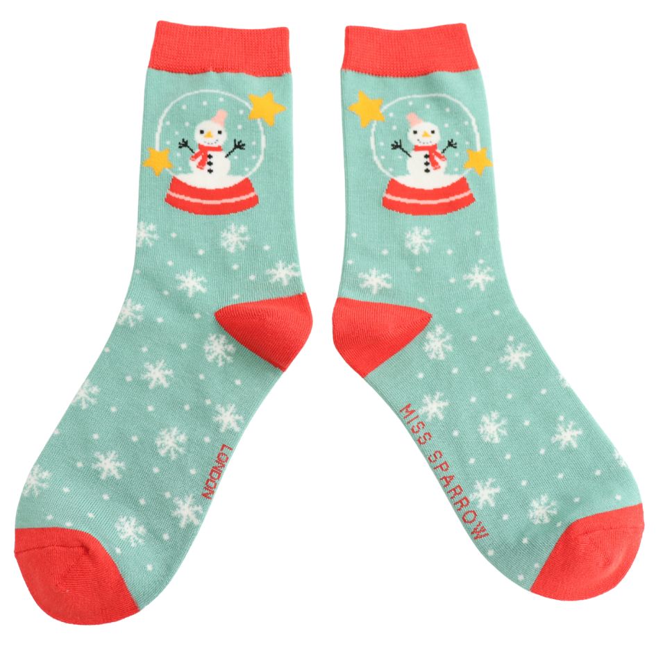 Snow Globes Bamboo Socks