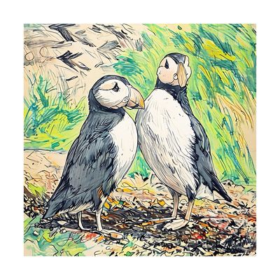 Puffin Coasters - A Box Of 4