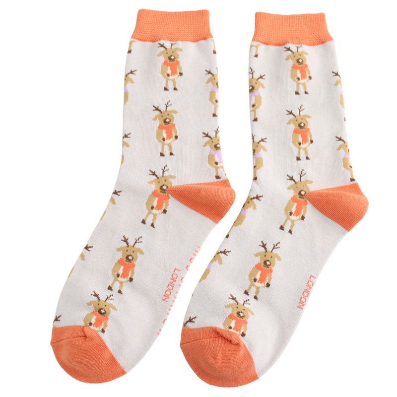 Cosy Reindeer Bamboo Socks