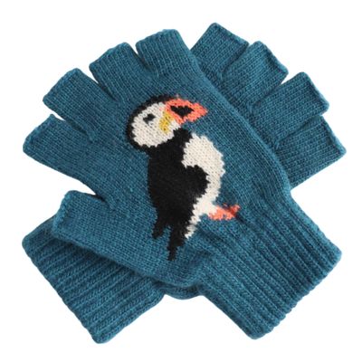 Puffin Wool Mix Fingerless Gloves Puffin Wool Mix Fingerless Gloves