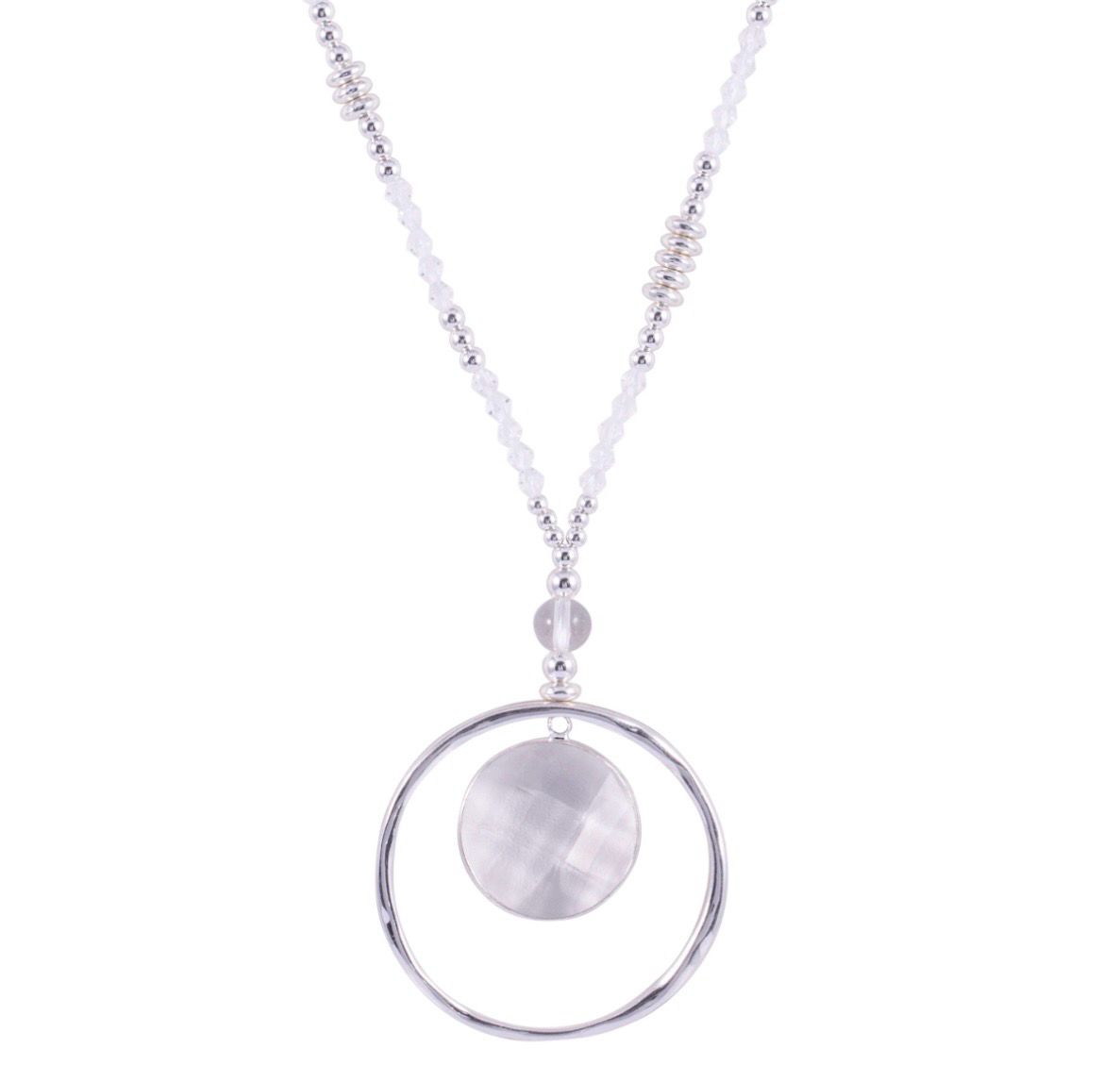 Christmas Special - Circle Crystal Long Necklace Christmas Special - Circle Crystal Long Necklace