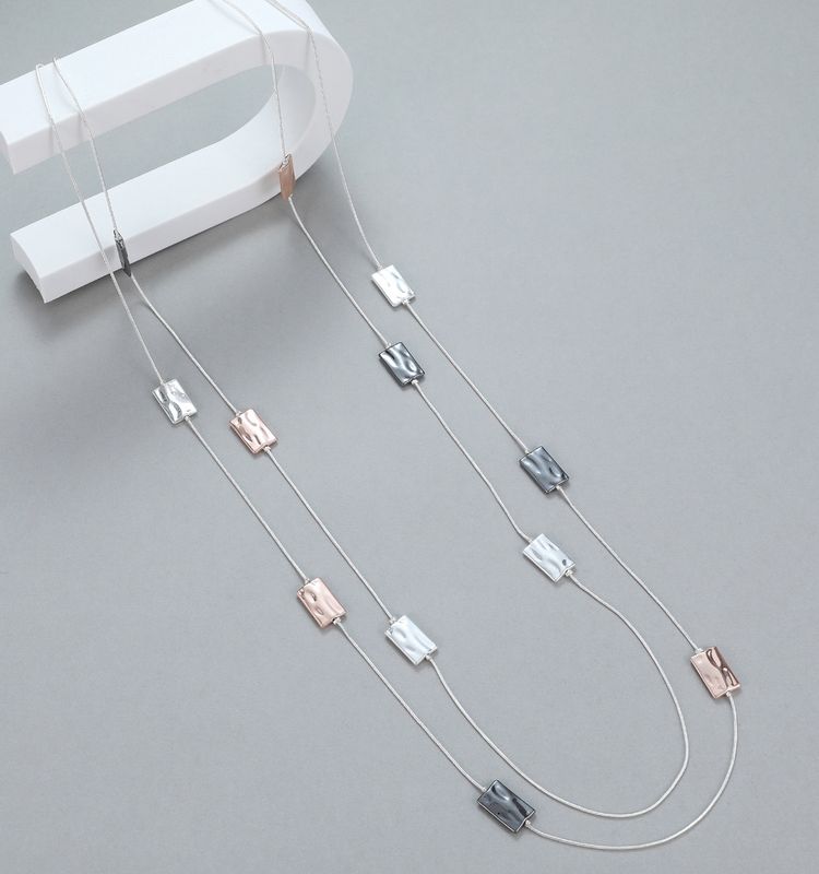 Long Rectangular Necklace