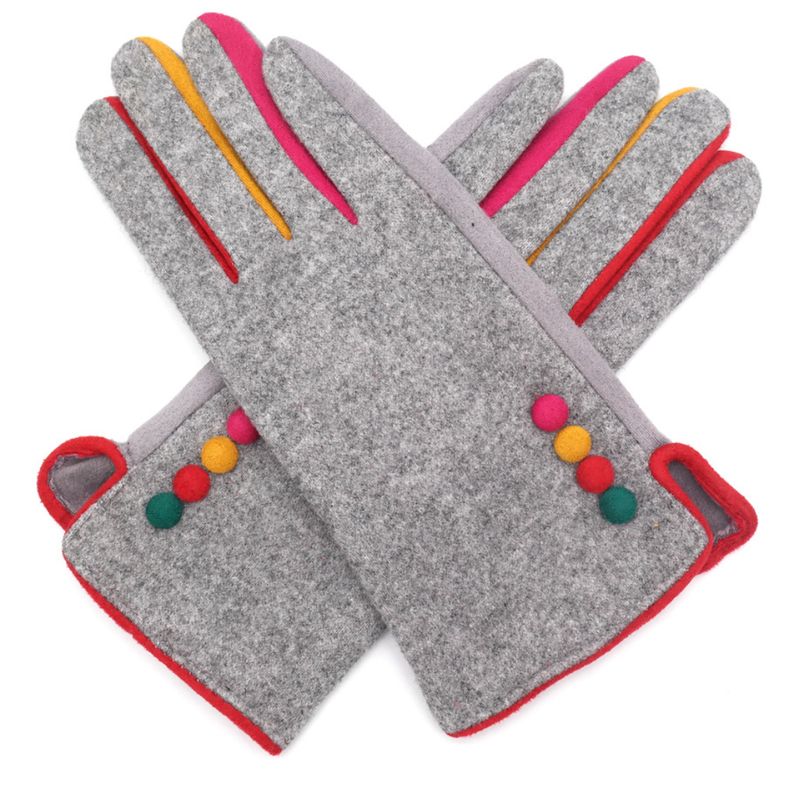 Grey Multi Finger Gloves Grey Multi Finger Gloves