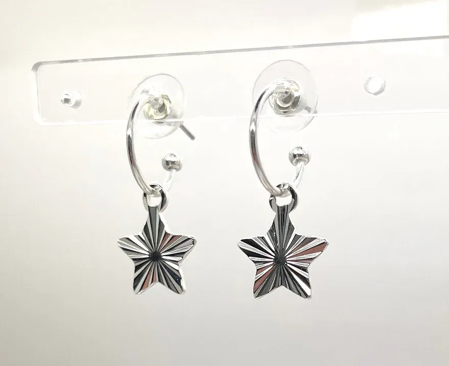 Hoop Star Earrings Hoop Star Earrings