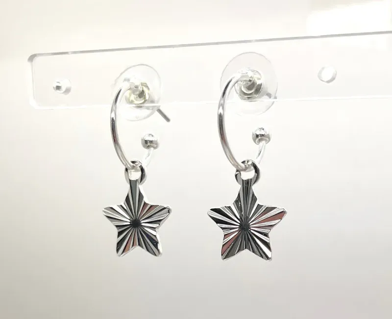 Hoop Star Earrings Hoop Star Earrings