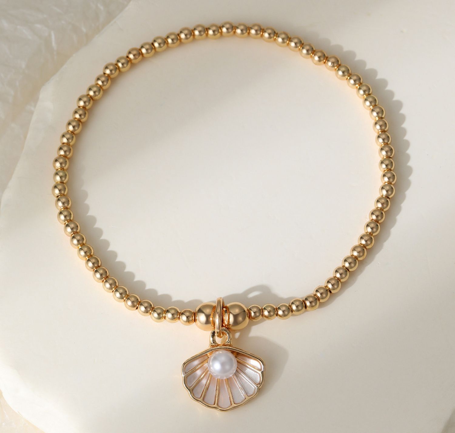 Gold Shell Charm Bracelet Gold Shell Charm Bracelet