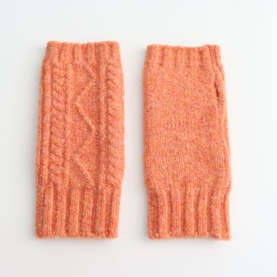 Orange Fingerless Gloves
