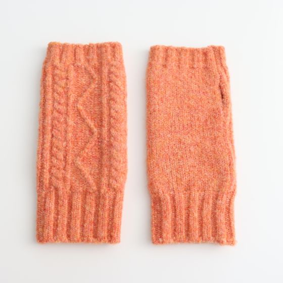 Orange Fingerless Gloves