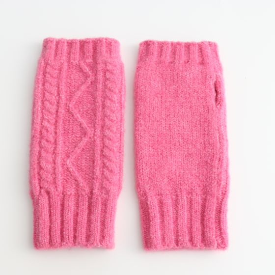 Pink Fingerless Gloves