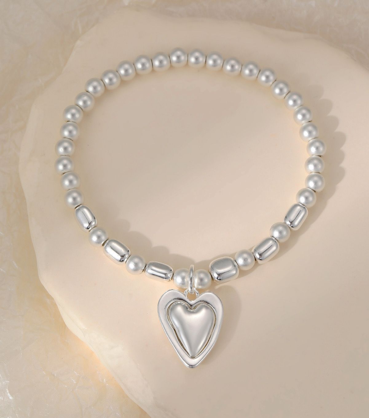 Silver Heart Bracelet