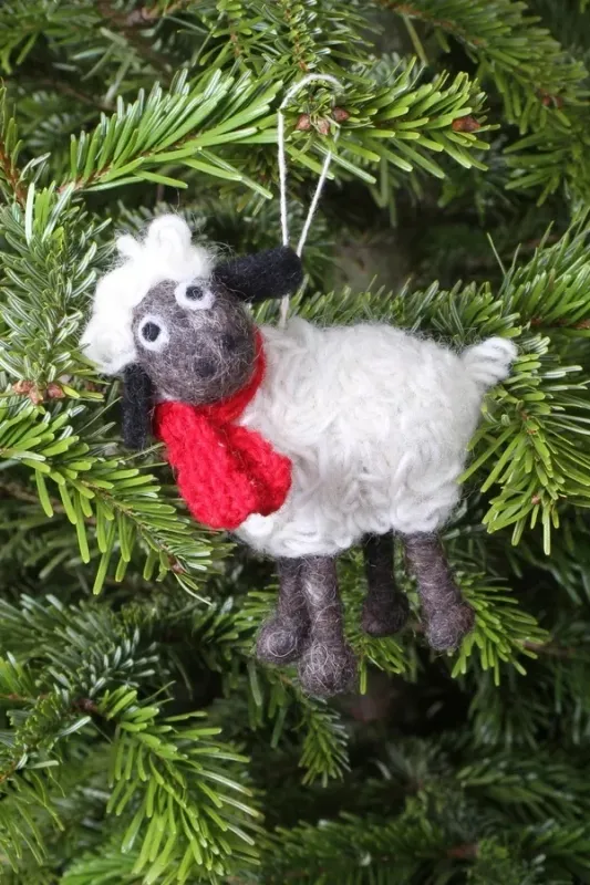 Kevin The Lamb Wool Hanging Decoration