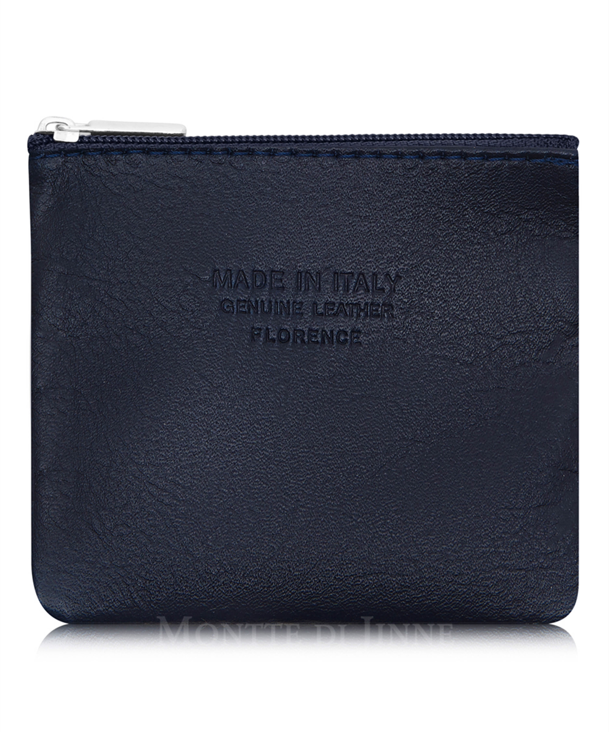 Navy Leather Coin Purse 