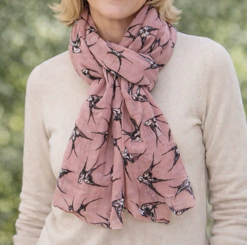 Swallow Scarf - Pink Swallow Scarf - Pink
