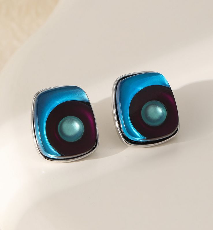 Purple Blue Tone Earrings