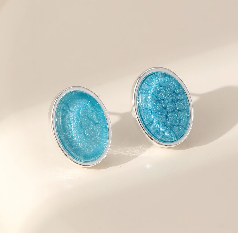 Turquoise Circle Earrings