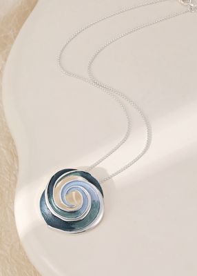 Blue Ombré Swirl Pendant