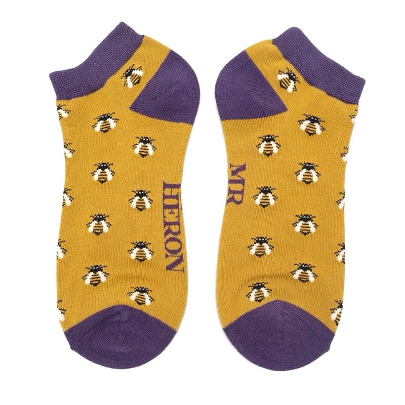 Honey Bee Bamboo Trainer Socks