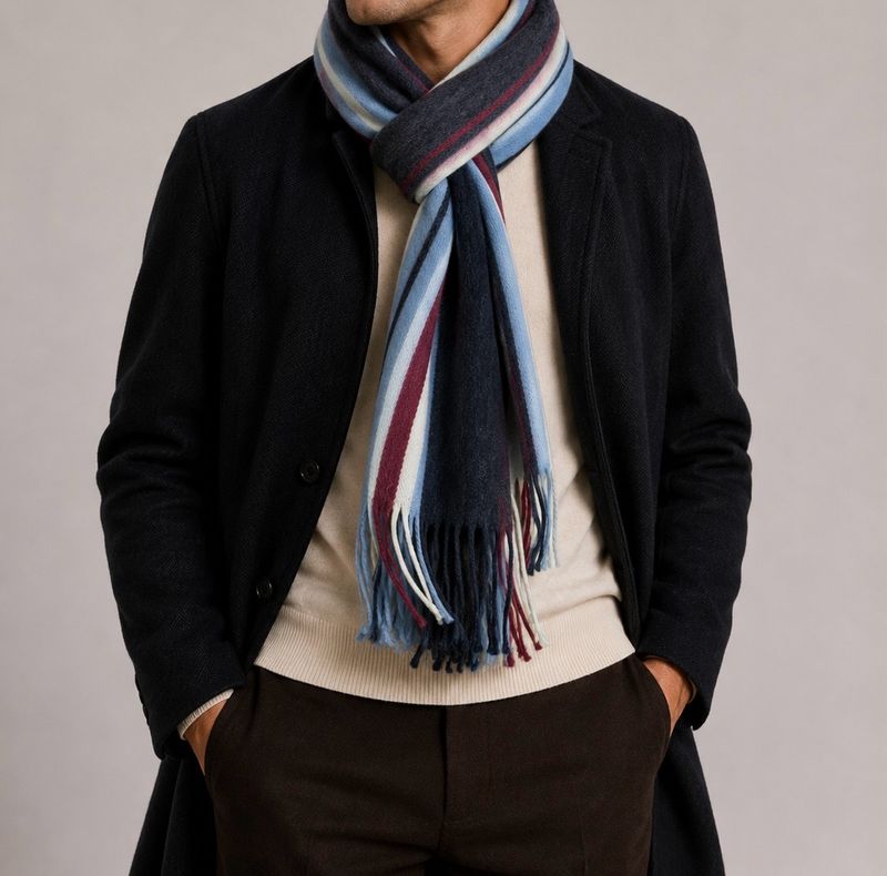 Unisex Stripe Winter Scarf Unisex Stripe Winter Scarf
