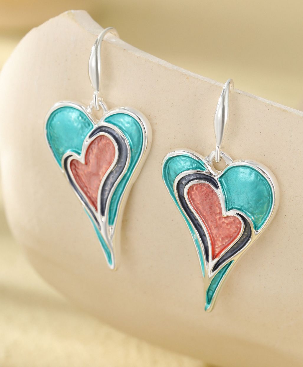 Heart Drop Earrings