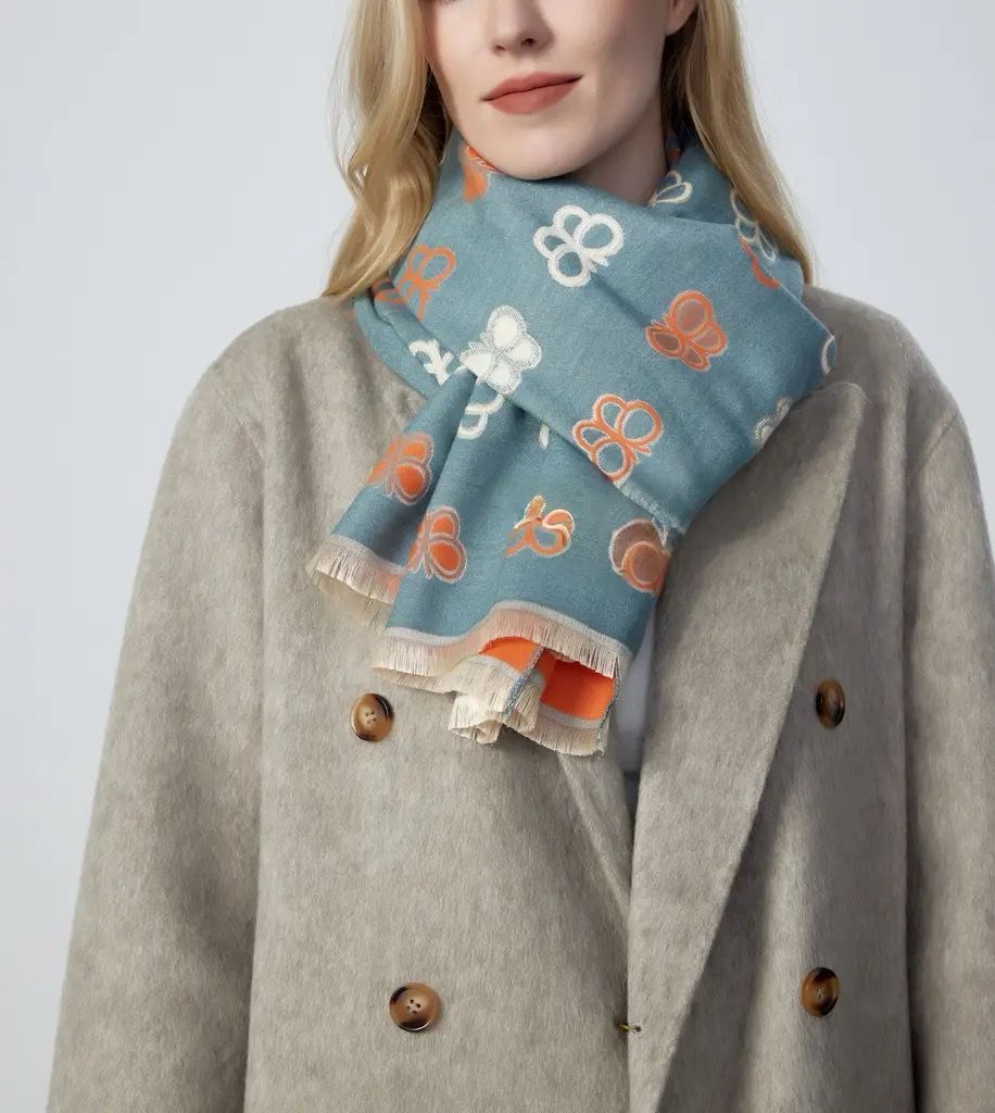 END OF LINE OFFER - Luxury Butterfly Sketch Scarf END OF LINE OFFER - Luxury Butterfly Sketch Scarf