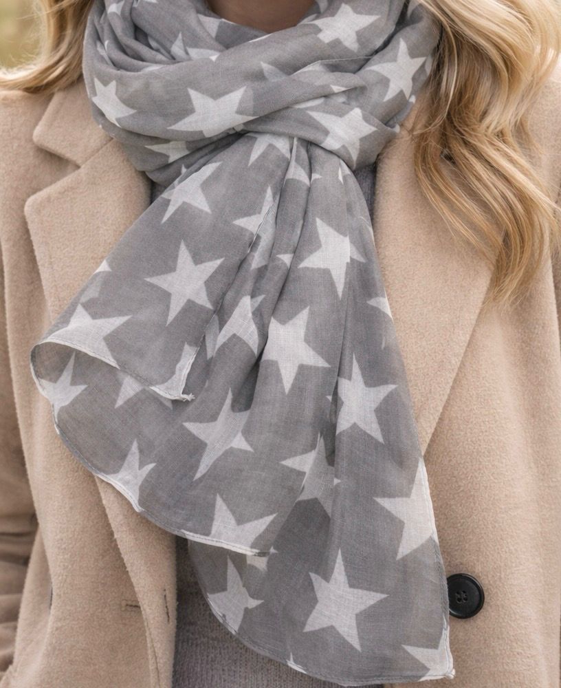 Star Scarf - Grey Star Scarf - Grey