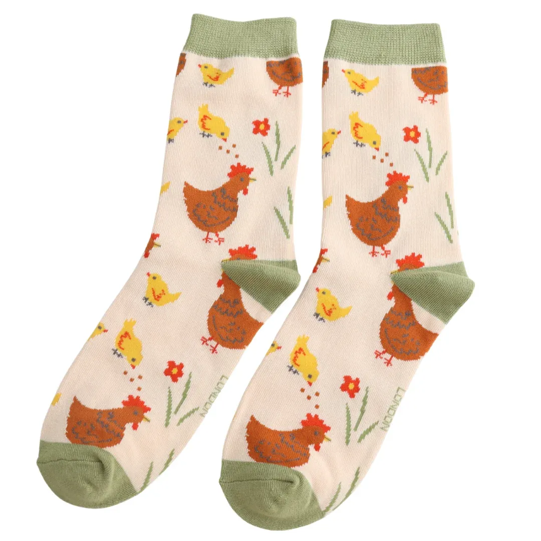 Chicks And Hens Bamboo Socks