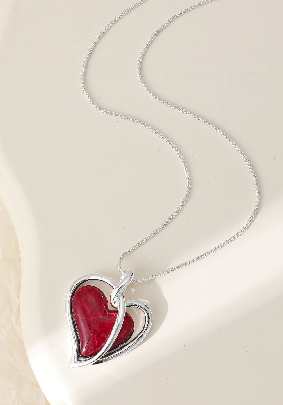Ruby Red Heart Pendant Ruby Red Heart Pendant