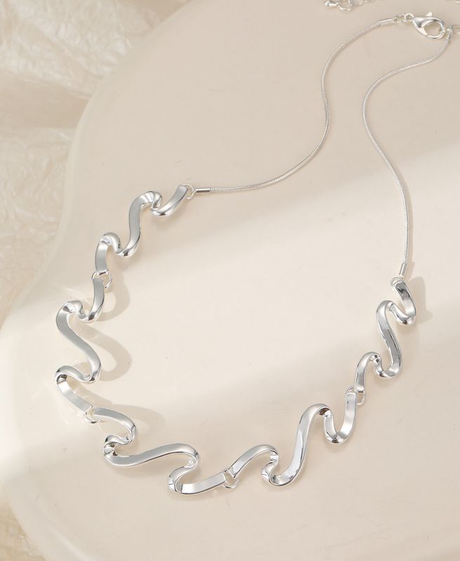 Contemporary Silver Necklace