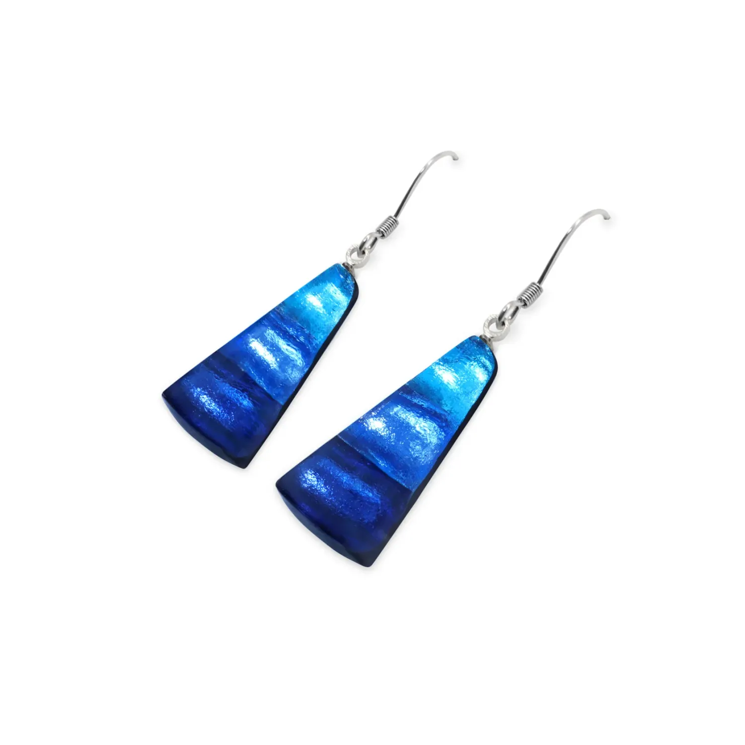 Ocean Deco Triangle Earrings
