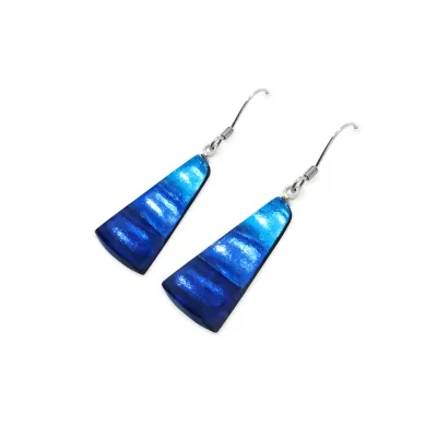 Ocean Deco Triangle Earrings