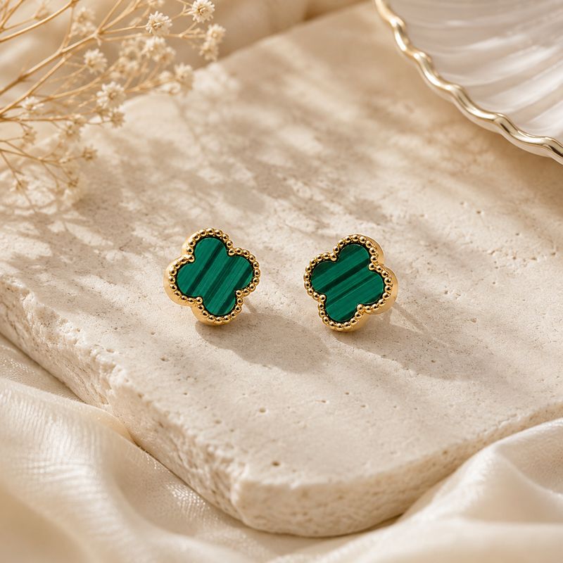 Green Clover Earrings Green Clover Earrings