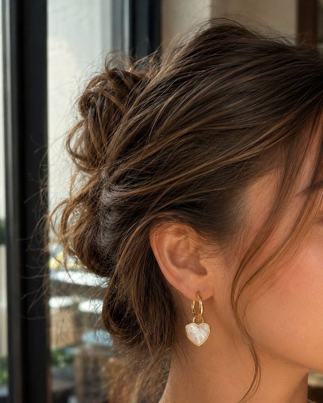 Huggie Heart Earrings