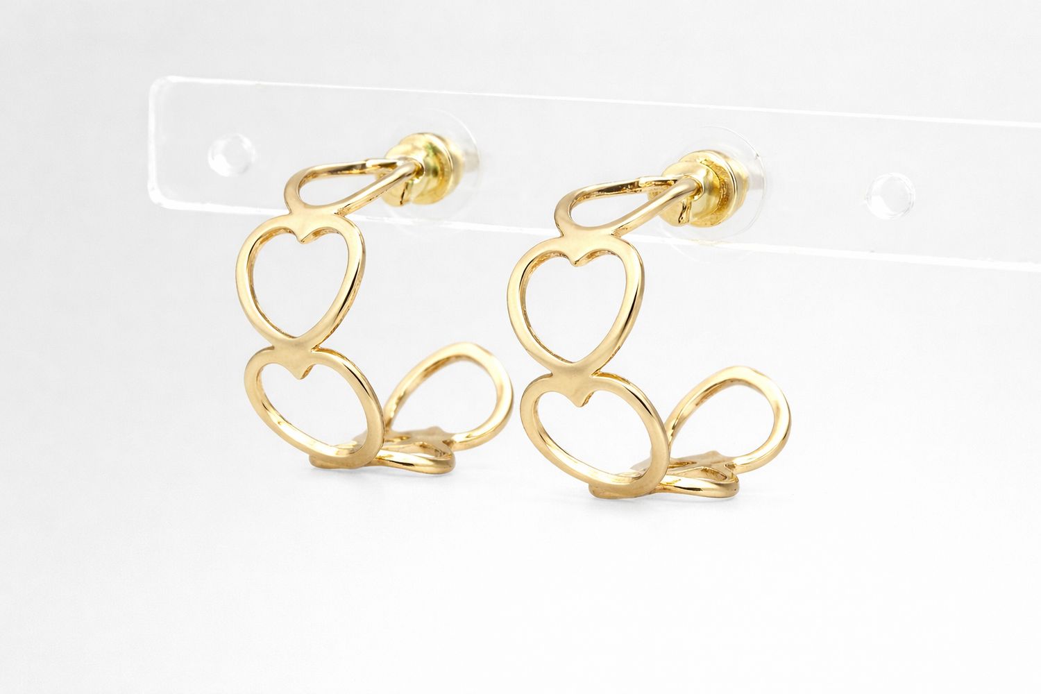 Heart Hoop Earrings