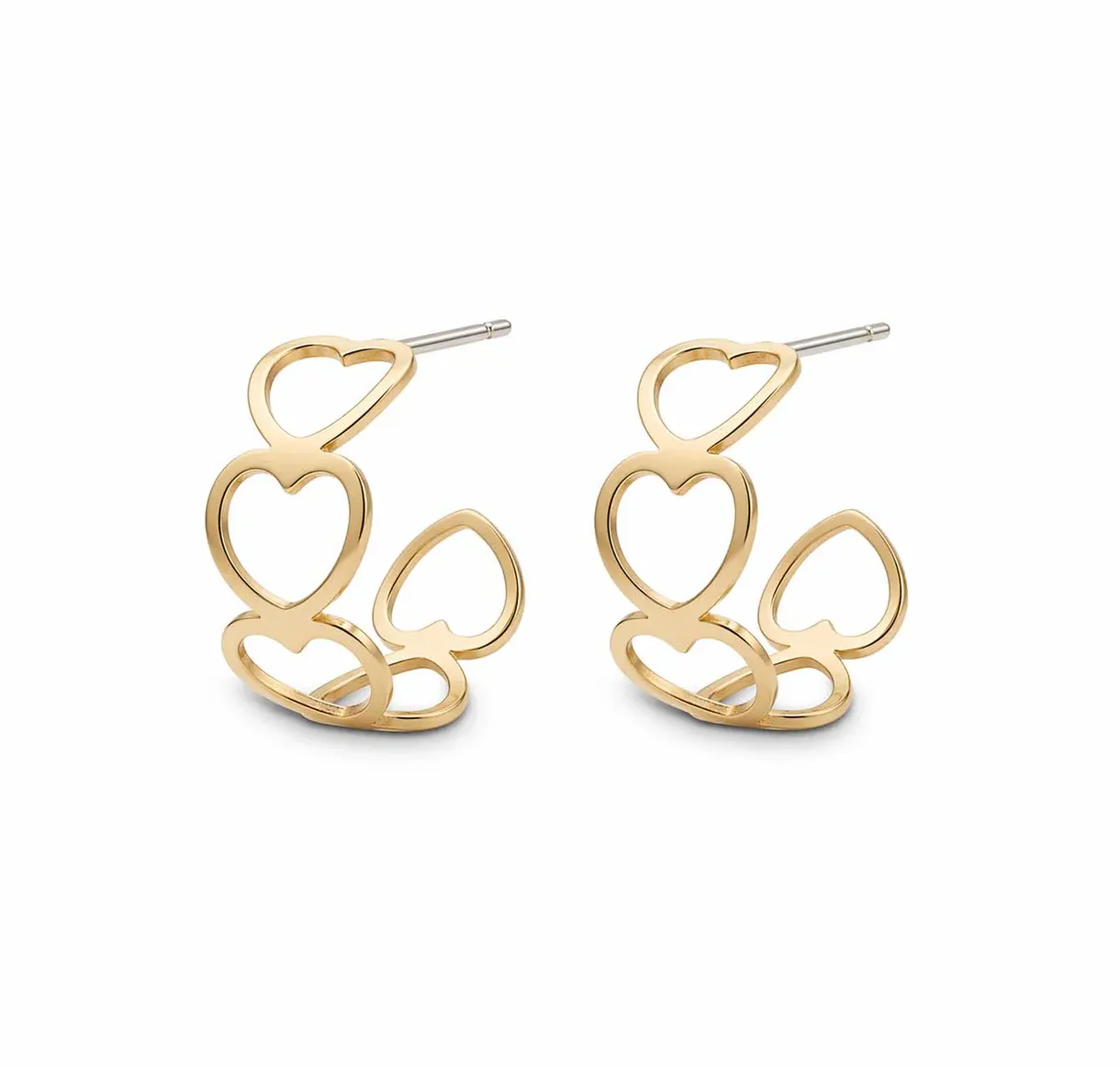 Heart Hoop Earrings