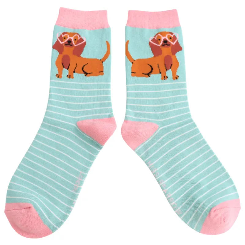 Sausage In Shades Bamboo Socks