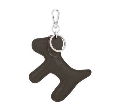 Leather Dog Keyring - Chocolate Brown Leather Dog Keyring - Chocolate Brown